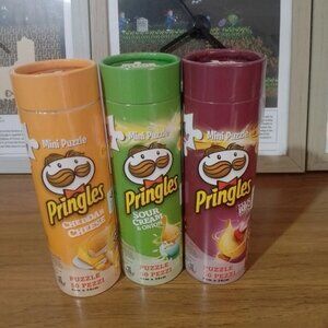 Pringles Mini Puzzle 50 Piece 3 px Cheddar, Sour Cream and BBQ